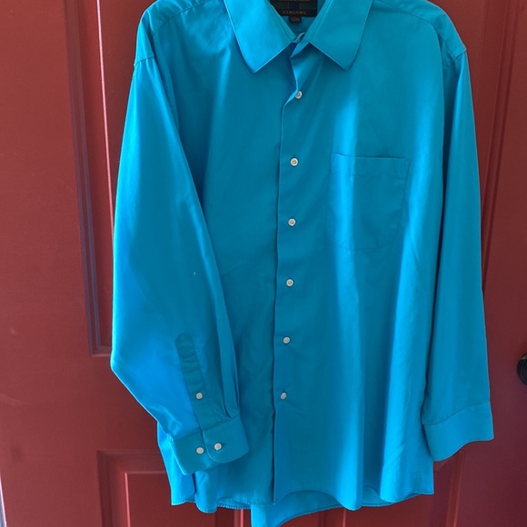 Set of 3 Men’s long sleeve dress shirts- Sz Lg 16-16 1/2 / 32/33 sleeve - Picture 9 of 12